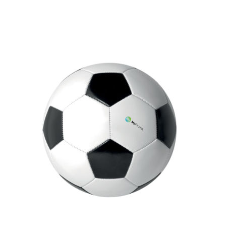 Ballon de foot sur fond blanc