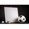 Ballon de football représenté avec un tableau (non compris a l'achat) en arrière plan